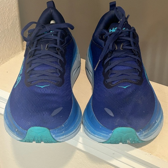 HOKA BONDI 8 Men's Blue Running Shoes 1123202 BBBG Size 11.5 D - Picture 6 of 9